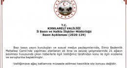İnceleme ve soruşturma başlatıldı
