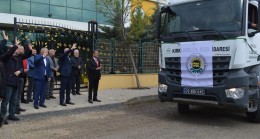 Yardım tırı Malatyaya dualarla uğurlandı