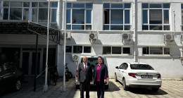Müdür Kalkan kurumlara veda ziyaretinde bulundu