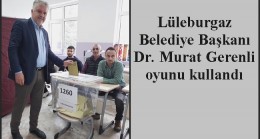 Lüleburgaz Belediye Başkanı Dr. Murat Gerenli oyunu kullandı