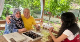 Babalar gününde Babaeski’de şehit ailesi ziyaret edildi