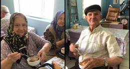 Huzurevi sakinlerine aşure ikramı