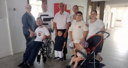 Kaymakam Elmacıoğlu özel gereksinimi olan çocukları makamında kabul etti
