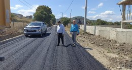 Sıcak asfalt serim işlemine başlandı