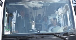 KADIN OTOBÜS ŞOFÖRLERİ İŞ BAŞINDA