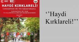 ‘’Haydi Kırklareli!’’