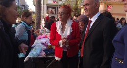 Kaymakam Elmacıoğlu Babaeskili Girişimci kadınların stantlarını gezdi