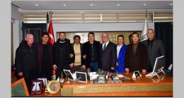 Babaeskispor’dan Başkan Hacı’ya ziyaret