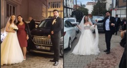 Miray ve Ruzi çiftinin gelin arabası TOGG oldu