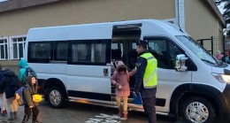 Okul servis araçları denetlendi