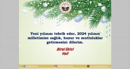 Vali Ekici; “Yeni yılınızı en içten duygularımla kutlarım”