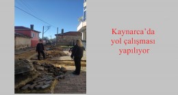 Kaynarca’da yol çalışması yapılıyor