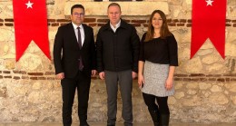 Kırklareli Ticaret ve Sanayi Odası Başkanı Soner Ilık, Denizbank Bölge Satış Müdürü Mehmet Kel’i Ağırladı