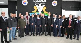 Kırklareli TSO Başkanları Ilık ile Özsan, Gelir İdaresi Daire Başkanı Ahmet Yıldırım ile Beraberindekileri Ağırladı