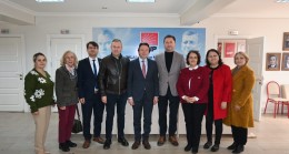 Kırklareli TSO Başkanları Ilık ile Özsan, CHP Kırklareli İl Başkanı Av. Bora Terzi’ye “Hayırlı Olsun” Ziyaretinde Bulundu