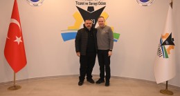 Kırklareli TSO Başkanı Soner Ilık, Poyraz Ağır Vasıta ve Motorlu Araçlar Servis San. Tic. Ltd. Şti. Yetkilisi Abdullah Ertingü’yü Ağırladı