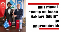 Akif Manaf “Barış ve İnsan Hakları Ödülü” ile Onurlandırıldı