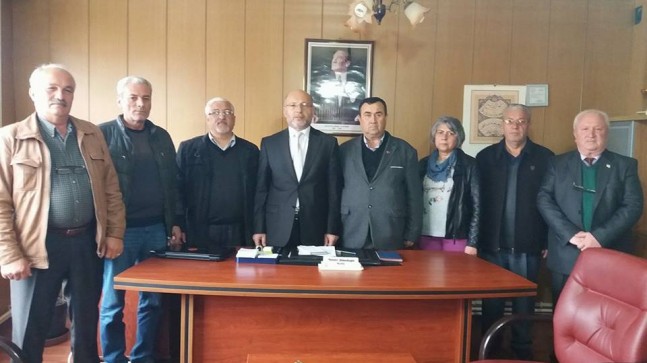 Yeni müftüye muhtarlardan hoşgeldin ziyareti