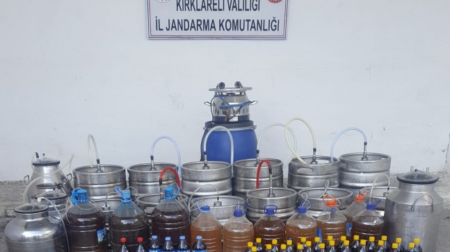 Jandarmadan kaçak alkol operasyonu