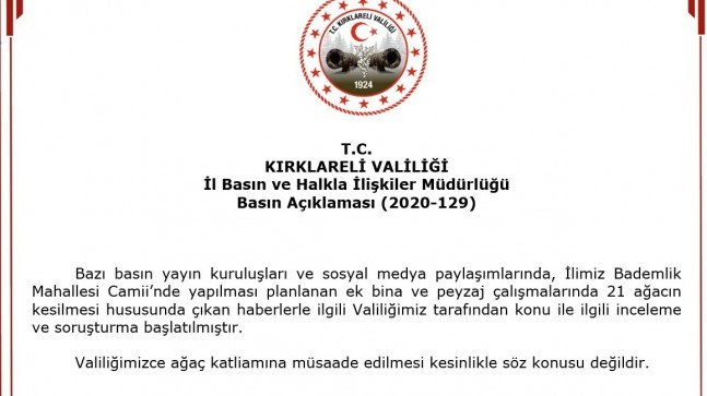 İnceleme ve soruşturma başlatıldı