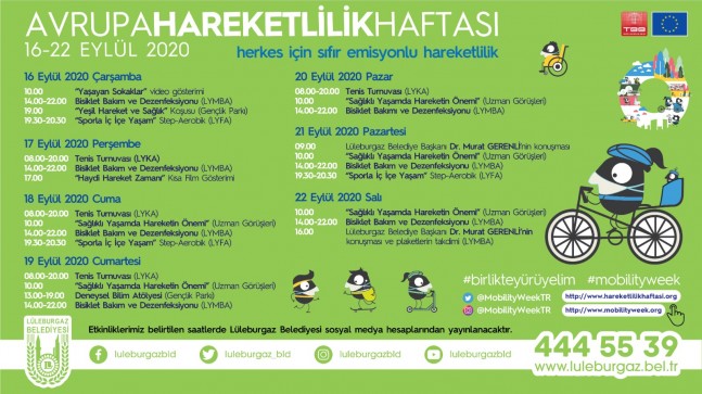 Avrupa Hareketlilik Haftası’na dolu  dolu program