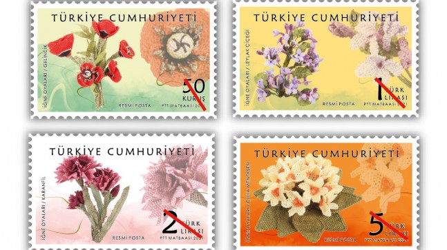 PTT AŞ’DEN Dört Değerli “İğne Oyaları Konulu Resmi Posta Pulları”