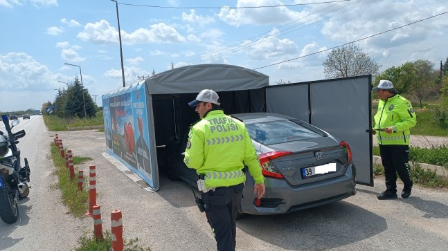 Kırklareli-Babaeski yolu üzerinde sürücüler bilgilendirildi