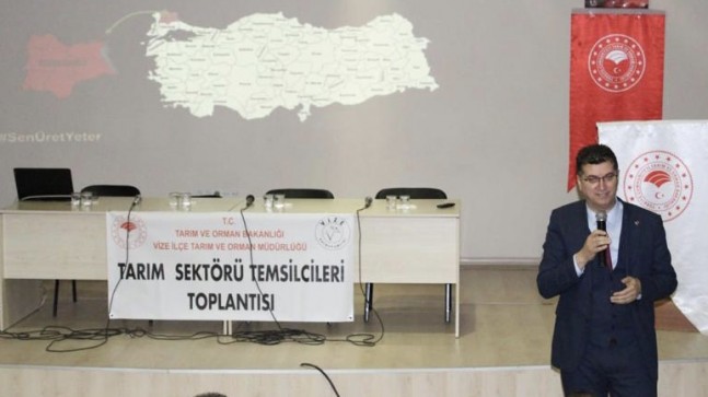 Tarım sektörü temsilcileri toplantısı Vize’de gerçekleşti