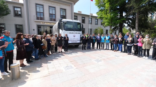 Kırklareli’nden Hatay’a gönül köprüsü