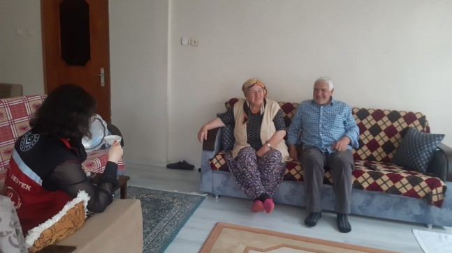Babaeski’de yaşayan 53 yıllık çifte ziyaret