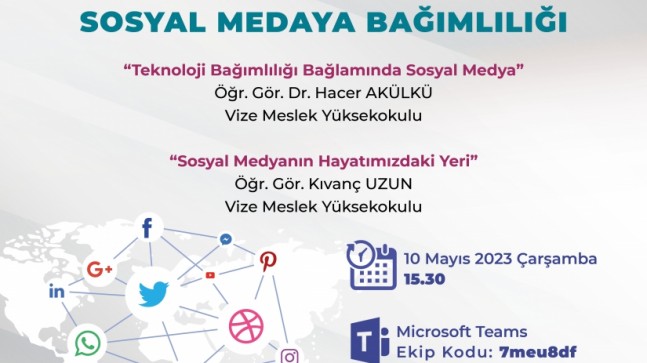 Kırklareli Üniversitesinden sosyal medya sunumları