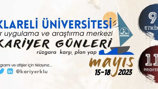 Kırklareli Üniversitesi 12.Kariyer Günlerini düzenleyecek