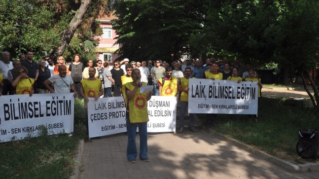 Eğitim Sen Kırklareli Şubesinden ÇEDES için basın açıklaması