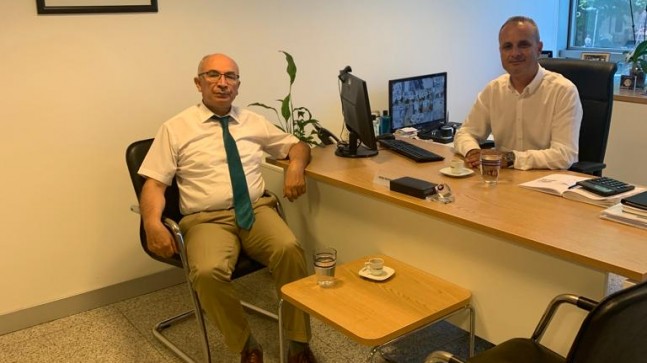 Kaymakam Yüce’den Müdür Yanılmaz’a ziyaret