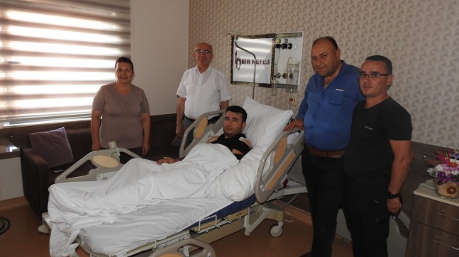 Kaymakam Yüce’den geçmiş olsun ziyareti