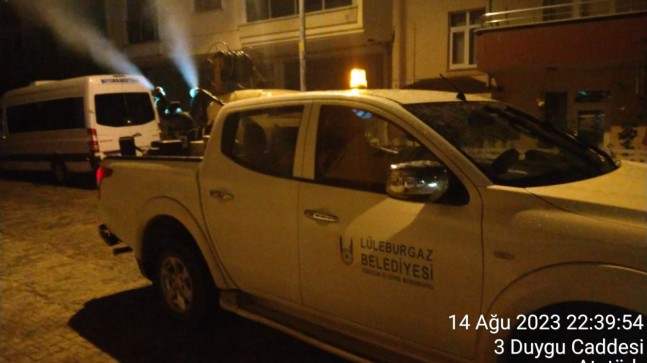 Lüleburgaz’da sivrisinekle mücadele devam ediyor