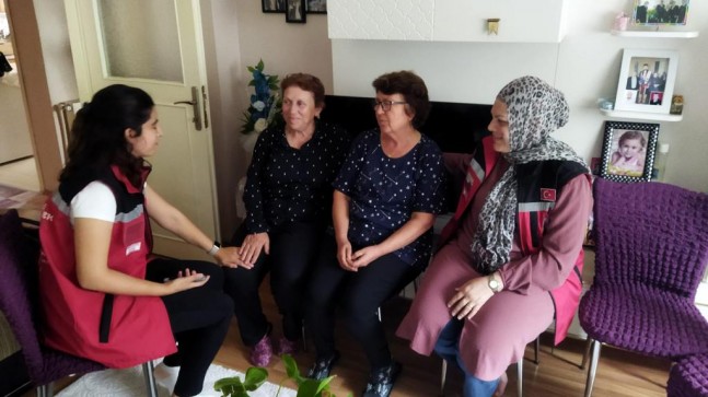 Ailesine taziye ziyaretinde bulunuldu