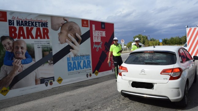 78 araç trafikten men edildi