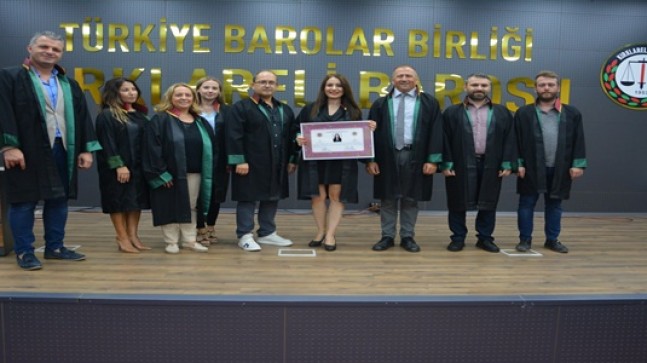 Avukatlığa ilk adımını attı