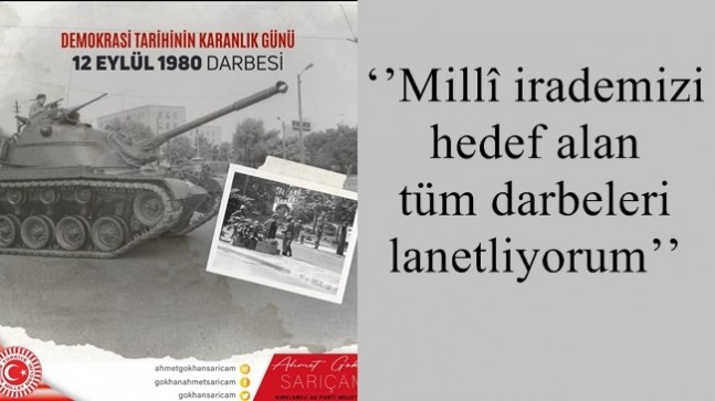 ‘’Millî irademizi hedef alan tüm darbeleri lanetliyorum’’