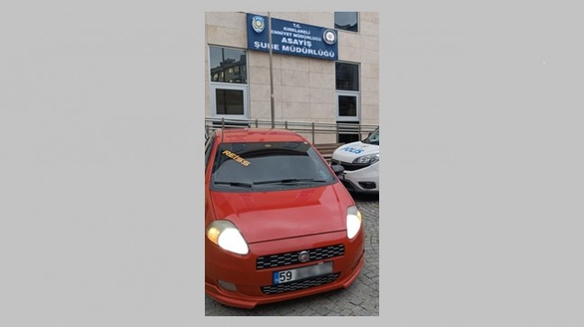 Çalıntı araç Kırklareli’nde çıktı
