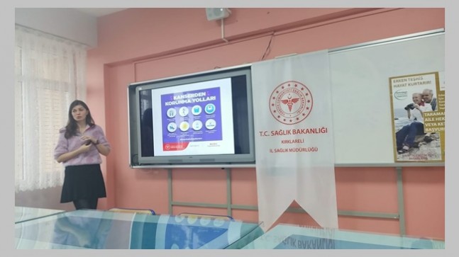 Kanser hakkında eğitim verildi