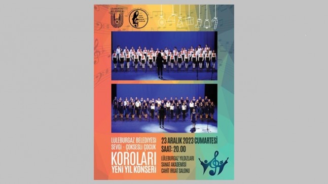 Lüleburgaz Belediyesi korolarından yeni yıl konserleri