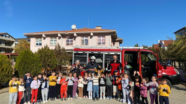 Babaeski İtfaiyesinden Miniklere Yangın Güvenliği Eğitimi