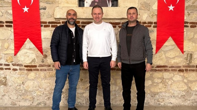 Kırklareli Ticaret ve Sanayi Odası Başkanı Soner Ilık, Cadde Emlak Sahipleri Niyazı Önce ile Nuri Üske’yi Ağırladı