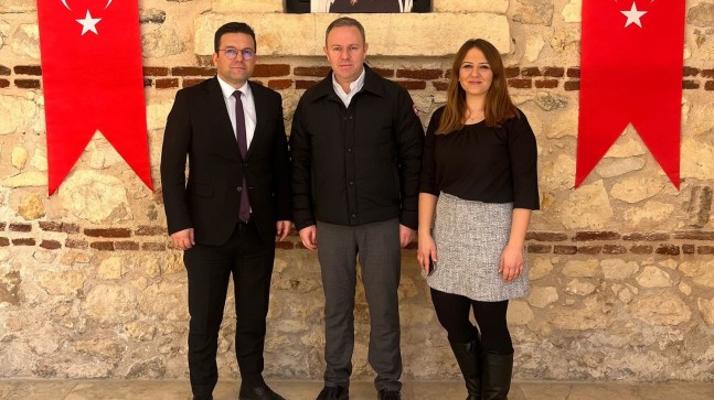 Kırklareli Ticaret ve Sanayi Odası Başkanı Soner Ilık, Denizbank Bölge Satış Müdürü Mehmet Kel’i Ağırladı