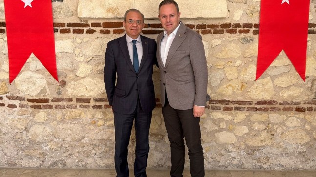 Kırklareli Ticaret ve Sanayi Odası Başkanı Soner Ilık, Kırklareli Ticaret İl Müdürü Mustafa Uzan’ı Misafir Etti