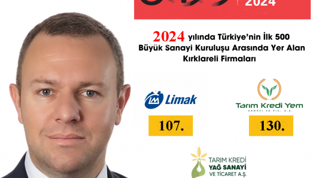 500 Büyük Sanayi Kuruluşu Arasında Yer Aldı