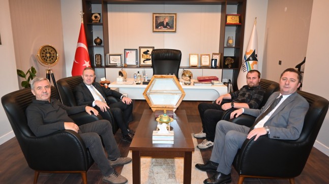 Kırklareli TSO Başkanları Ilık ve Özsan, Arı Yetiştiricileri Birliği Başkanı Nuri Çalışkan’ı Ağırladı