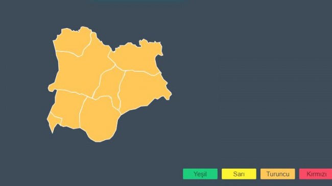 Alarm  seviyesi turuncu